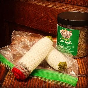 Handmade Crocheted Catnip Cat Toy Joint